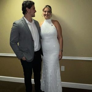 Fashion Nova white dress.